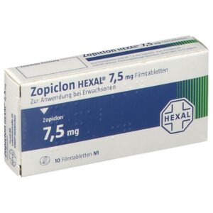 Achetez zopiclone dépression 7.5 mg et 3.75 mg