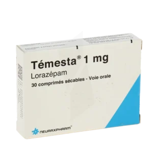 Acheter Lorazepam Temesta 1 mg et 2.5 mg pour dormir